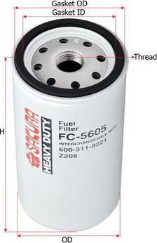 SAKURA Automotive FC-5605 - Filter za gorivo www.molydon.hr