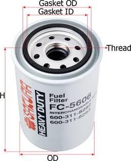 SAKURA Automotive FC-5606 - Filter za gorivo www.molydon.hr