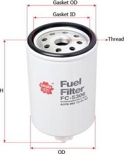 SAKURA Automotive FC-5306 - Filter za gorivo www.molydon.hr