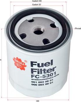 SAKURA Automotive FC-5301 - Filter za gorivo www.molydon.hr