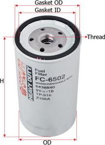 SAKURA Automotive FC-6502 - Filter za gorivo www.molydon.hr