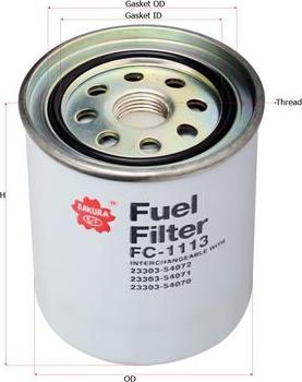 SAKURA Automotive FC-1113 - Filter za gorivo www.molydon.hr