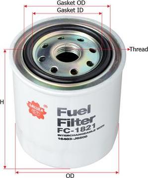 SAKURA Automotive FC-1821 - Filter za gorivo www.molydon.hr