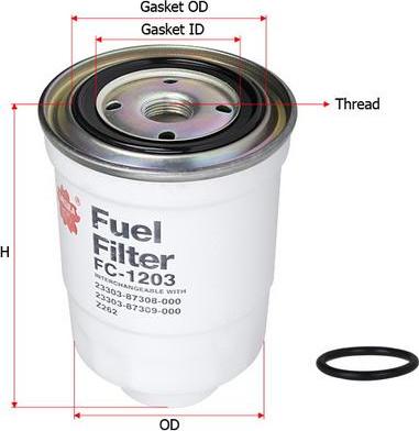 SAKURA Automotive FC-1203 - Filter za gorivo www.molydon.hr