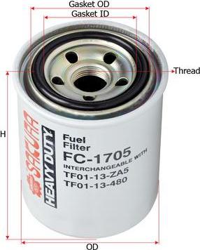 SAKURA Automotive FC-1705 - Filter za gorivo www.molydon.hr