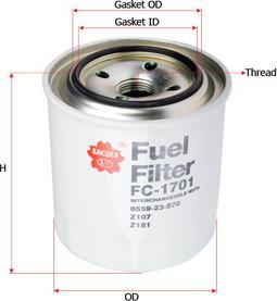 SAKURA Automotive FC-1701 - Filter za gorivo www.molydon.hr