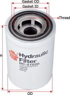 SAKURA Automotive HC-51020 - Filter, radna hidraulika www.molydon.hr