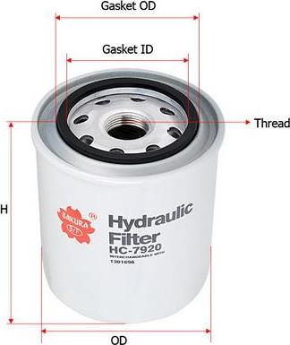 SAKURA Automotive HC-7920 - Filter, radna hidraulika www.molydon.hr