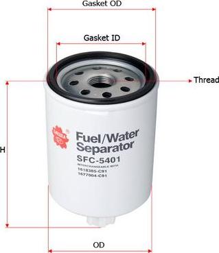 SAKURA Automotive SFC-5401 - Separator Vode iz goriva www.molydon.hr