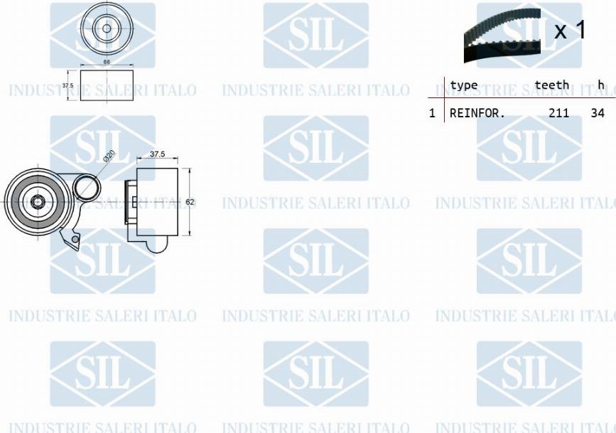 Saleri SIL TK1494 - Komplet zupčastog remena www.molydon.hr