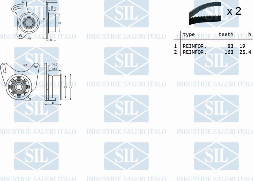 Saleri SIL TK1028 - Komplet zupčastog remena www.molydon.hr