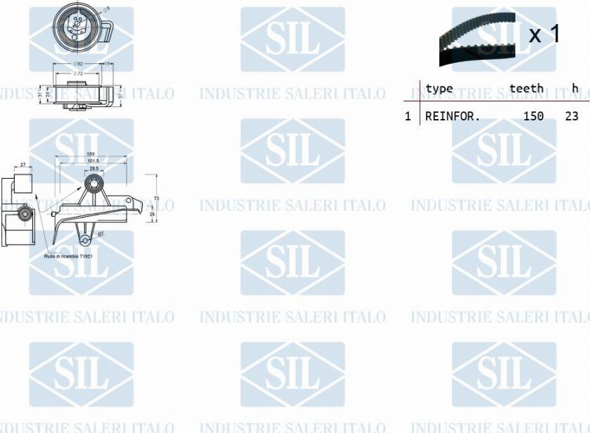 Saleri SIL TK1257 - Komplet zupčastog remena www.molydon.hr