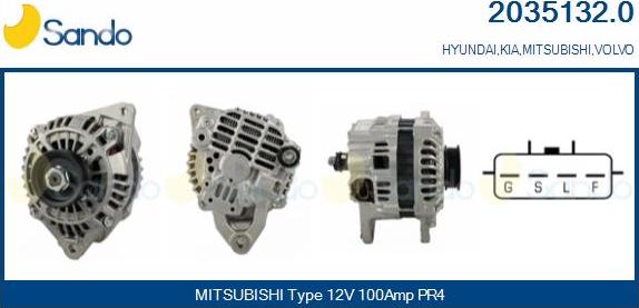 Sando 2035132.0 - Alternator www.molydon.hr