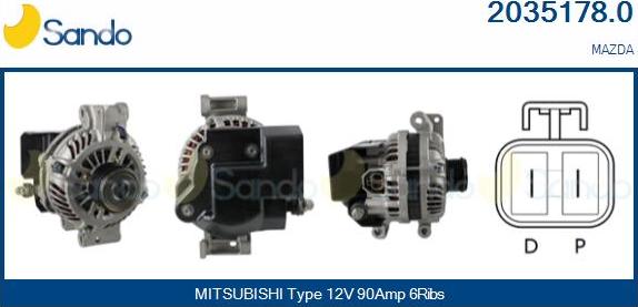 Sando 2035178.0 - Alternator www.molydon.hr