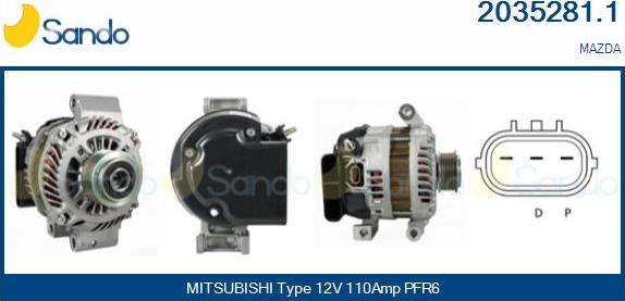 Sando 2035281.1 - Alternator www.molydon.hr