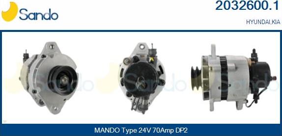 Sando 2032600.1 - Alternator www.molydon.hr