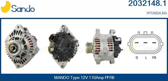 Sando 2032148.1 - Alternator www.molydon.hr