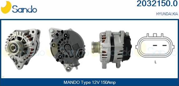 Sando 2032150.0 - Alternator www.molydon.hr