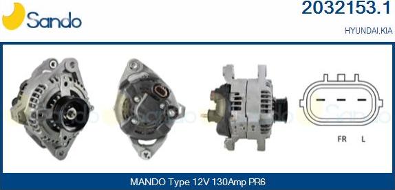 Sando 2032153.1 - Alternator www.molydon.hr