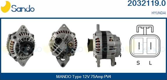 Sando 2032119.0 - Alternator www.molydon.hr