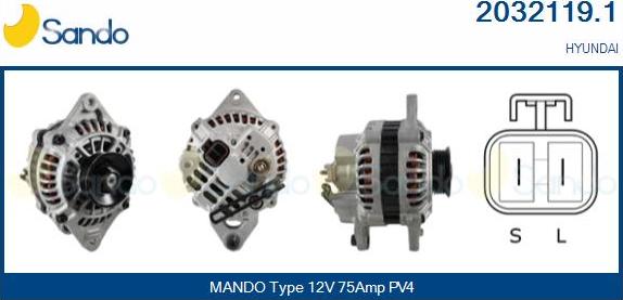 Sando 2032119.1 - Alternator www.molydon.hr