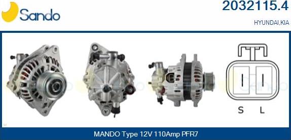 Sando 2032115.4 - Alternator www.molydon.hr