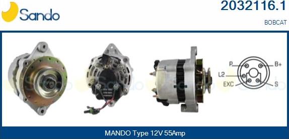 Sando 2032116.1 - Alternator www.molydon.hr