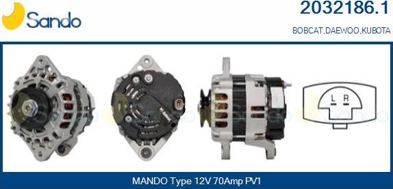 Sando 2032186.1 - Alternator www.molydon.hr