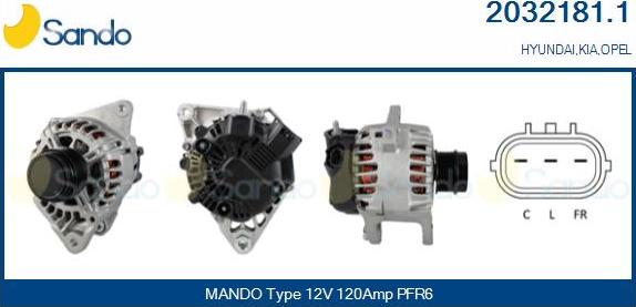 Sando 2032181.1 - Alternator www.molydon.hr