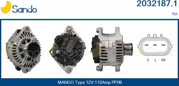 Sando 2032187.1 - Alternator www.molydon.hr