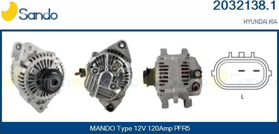 Sando 2032138.1 - Alternator www.molydon.hr