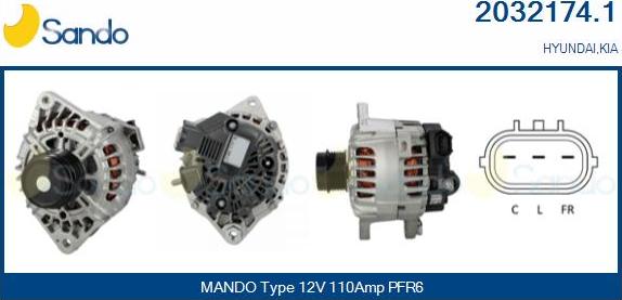 Sando 2032174.1 - Alternator www.molydon.hr