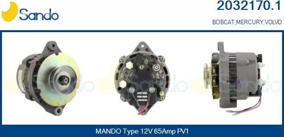 Sando 2032170.1 - Alternator www.molydon.hr