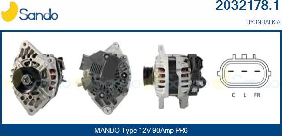 Sando 2032178.1 - Alternator www.molydon.hr