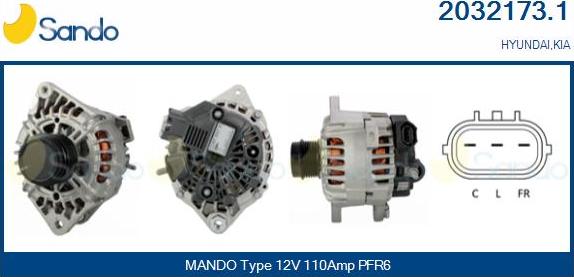 Sando 2032173.1 - Alternator www.molydon.hr