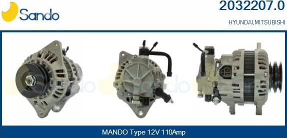 Sando 2032207.0 - Alternator www.molydon.hr