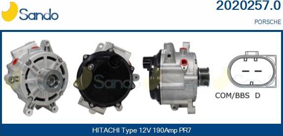 Sando 2020257.0 - Alternator www.molydon.hr