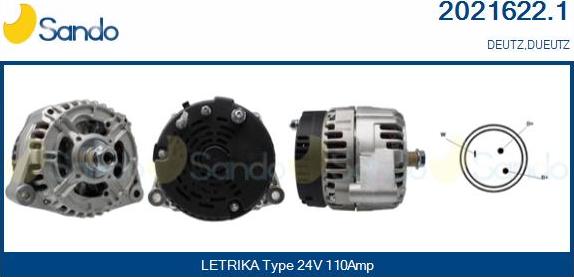 Sando 2021622.1 - Alternator www.molydon.hr