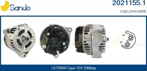 Sando 2021155.1 - Alternator www.molydon.hr