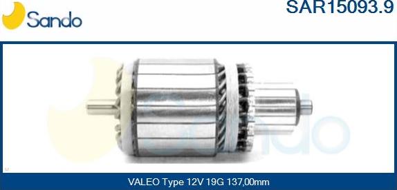 Sando SAR15093.9 - Rotor, starter www.molydon.hr