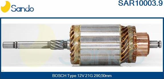 Sando SAR10003.9 - Rotor, starter www.molydon.hr