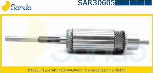 Sando SAR30605.9 - Rotor, starter www.molydon.hr