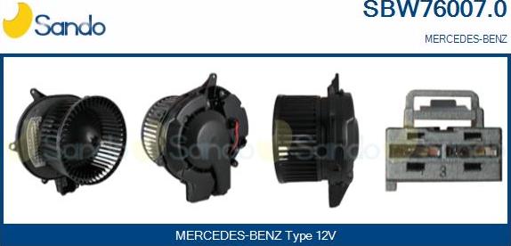 Sando SBW76007.0 - Ventilator kabine/unutrasnjeg prostora www.molydon.hr