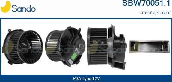 Sando SBW70051.1 - Ventilator kabine/unutrasnjeg prostora www.molydon.hr