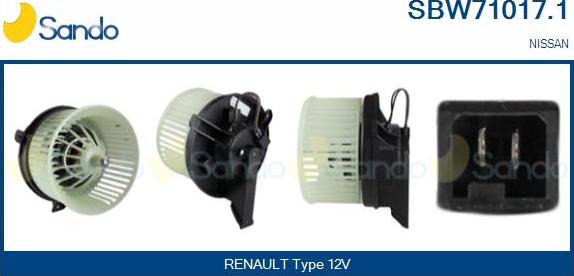 Sando SBW71017.1 - Ventilator kabine/unutrasnjeg prostora www.molydon.hr