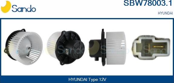 Sando SBW78003.1 - Ventilator kabine/unutrasnjeg prostora www.molydon.hr