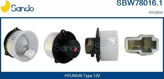 Sando SBW78016.1 - Ventilator kabine/unutrasnjeg prostora www.molydon.hr