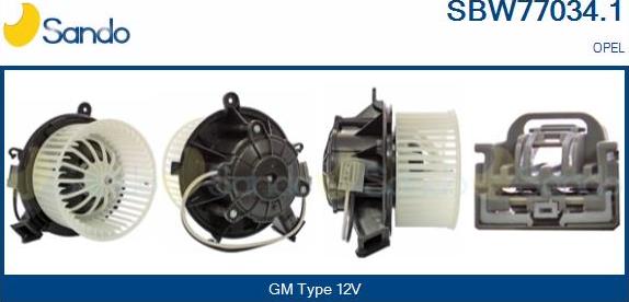 Sando SBW77034.1 - Ventilator kabine/unutrasnjeg prostora www.molydon.hr