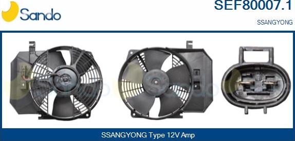 Sando SEF80007.1 - Elektromotor, ventilator hladnjaka www.molydon.hr