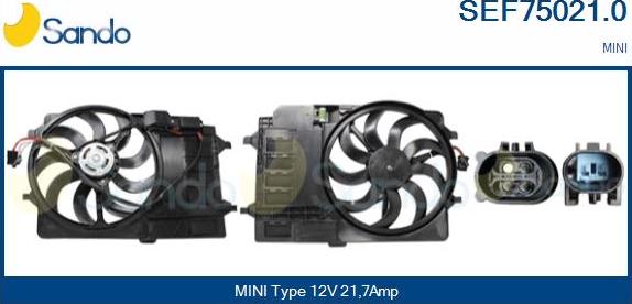 Sando SEF75021.0 - Elektromotor, ventilator hladnjaka www.molydon.hr